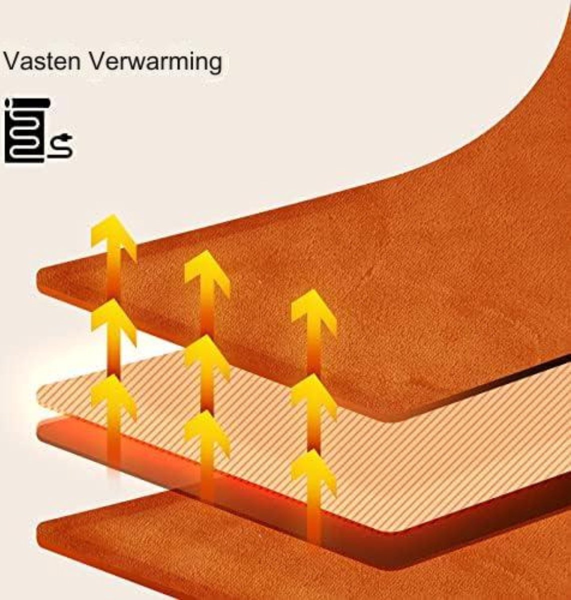 Draadloze Warmtedeken - Draadloze Deken - Draadloze Warmtedeken - Kastanjebruin