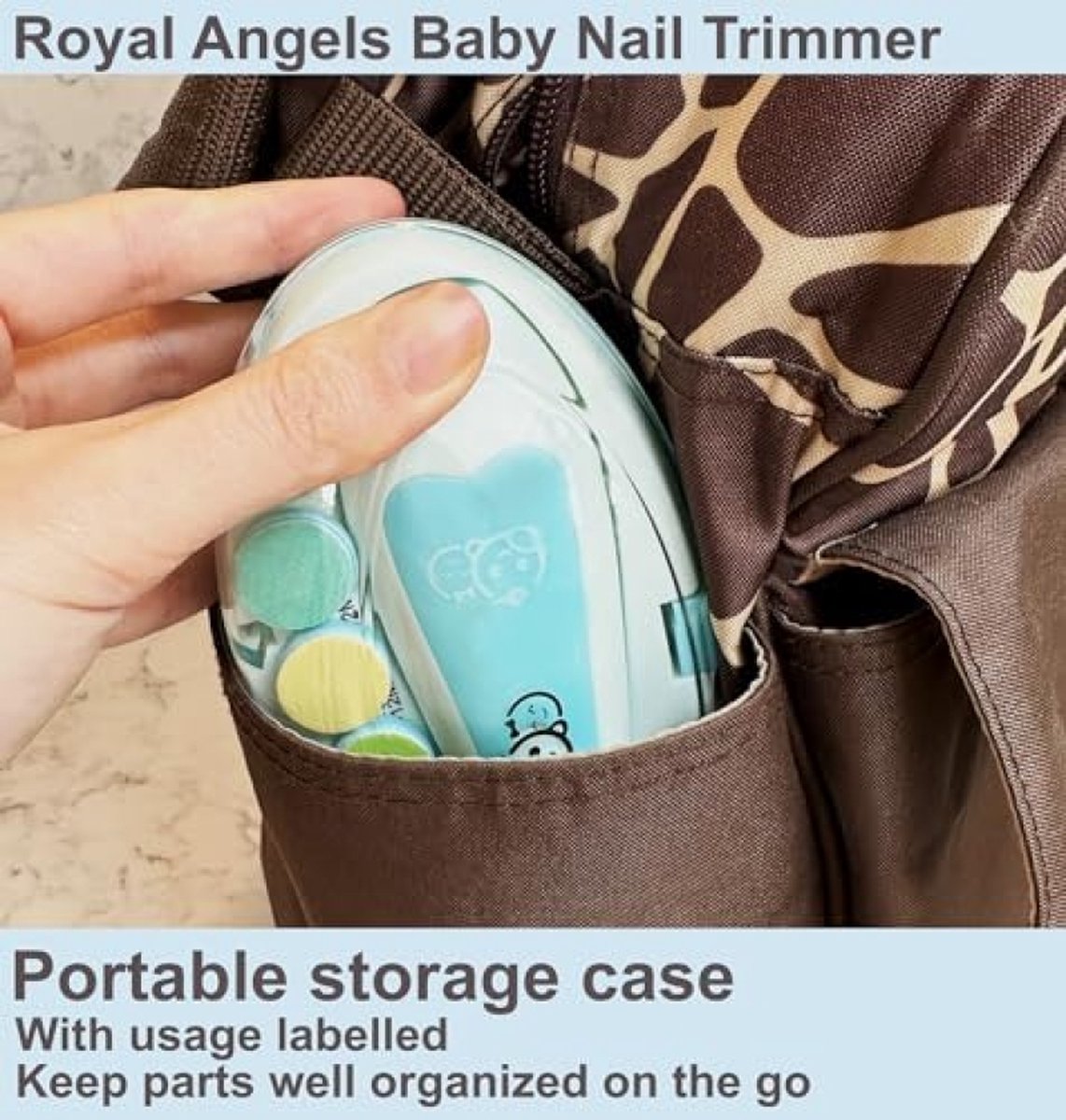 21-in-1 babynageltrimmer, veilige elektrische babynagelvijl, 13 extra tools, babynagelverzorgingsset