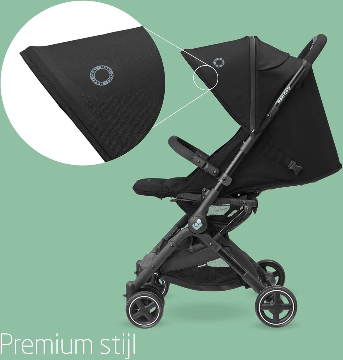 Lara² Kinderwagen 0-4 jaar 0-22 kg Baby Wandelwagen - Lichte & Compacte Kinderwagen - 3 Ligstanden Vlakke Ligstand - Automatisch Inklapbaar - Schouderriem - Essential Black - Comfortabele Kinderwagen Buggy inklapbaar vliegtuig