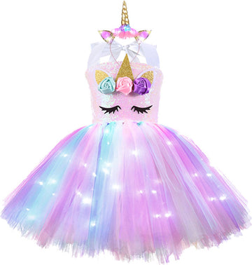 1-2 jaar - Meisjes - Tutu Jurk - Unicorn - Eenhoorn - Jurken - Feest - Verjaardag - Kleding - Party - Prinses - Dansen