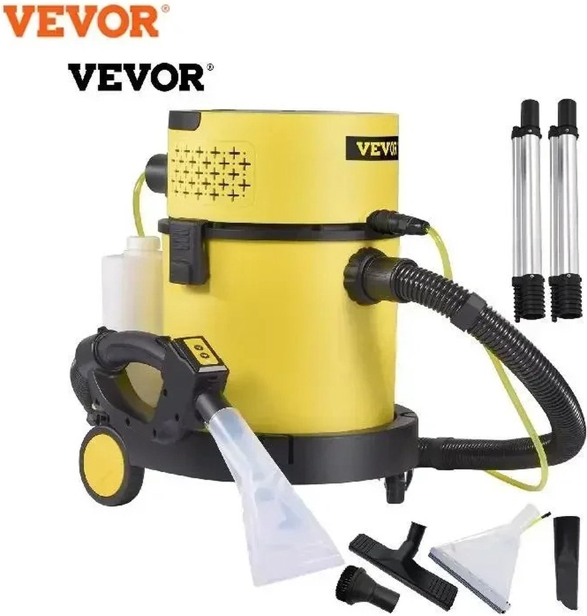 Carpet cleaner vacuum cleaner with spray technology 4 in 1 - Wet&Dry vacuum cleaner - Carpet cleaner - Stain cleaner Upholstery cleaner Sofa & Furniture cleaner - Carpet device Furniture cleaner - Hair remover Vacuum cleaner Pet hair