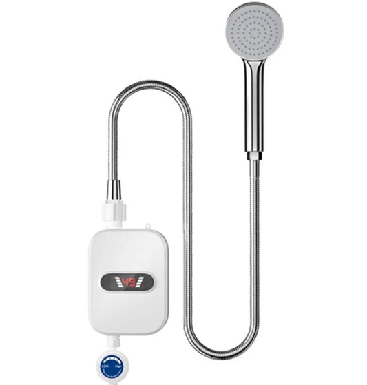 Instantaneous water heater - Instantaneous boiler - Instantaneous boiler for shower - Including accessories - 3500 W - LED screen - White