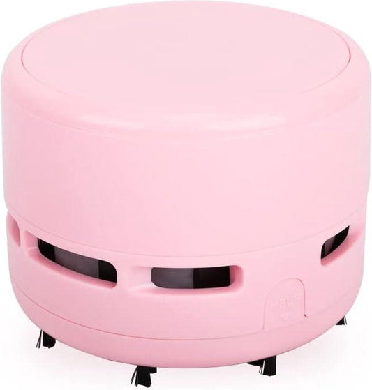 Mini stofzuiger - draadloze tafelstofzuiger - Roze