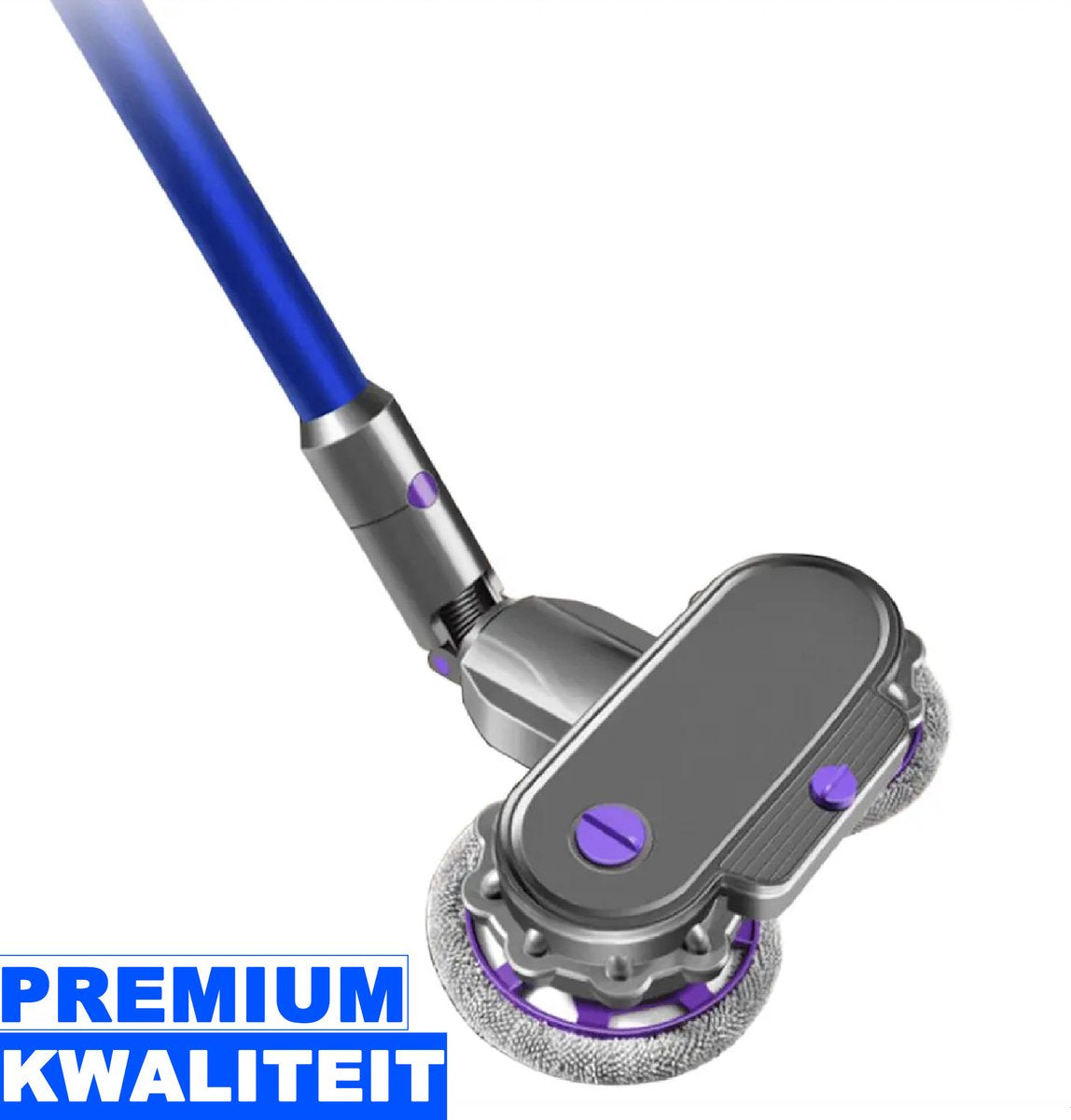 Elektrische Dweil geschikt voor Dyson Steelstofzuiger - Mondstuk Accessoires Opzetstuk & Dweilsysteem voor V7 / V8 / V10 / V11 series - Vloerwisser en Vloermop - Nat & Droog - Inclusief 6 dweilmops