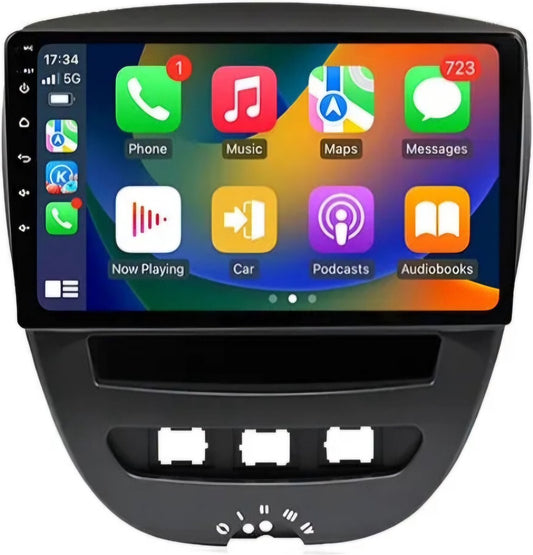 Citroen C1 / Peugeot 107 / Toyota Aygo | 4GB & 64GB | 2005 - 2014 | Carplay & Android auto | Autoradio met navigatie | Radioscherm | 2005 2006 2007 2008 2009 2010 2011 2012 2013 2014