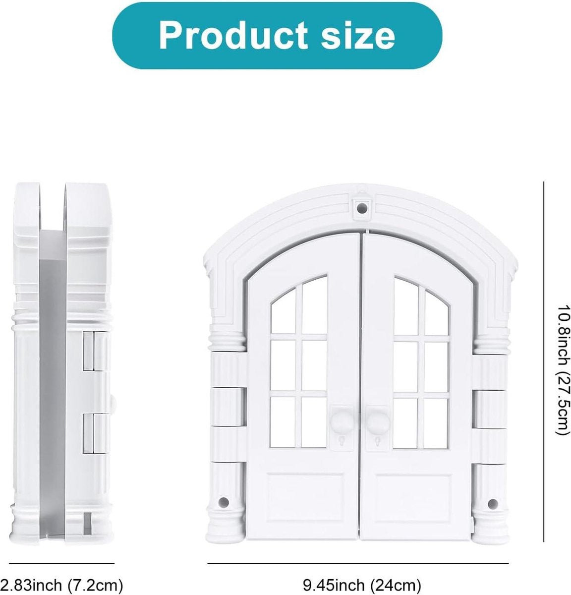 Cat flap - Outdoor cat door - Indoor cat flap - Easy self-assembly - Suitable for any door - 235 x 17 cm