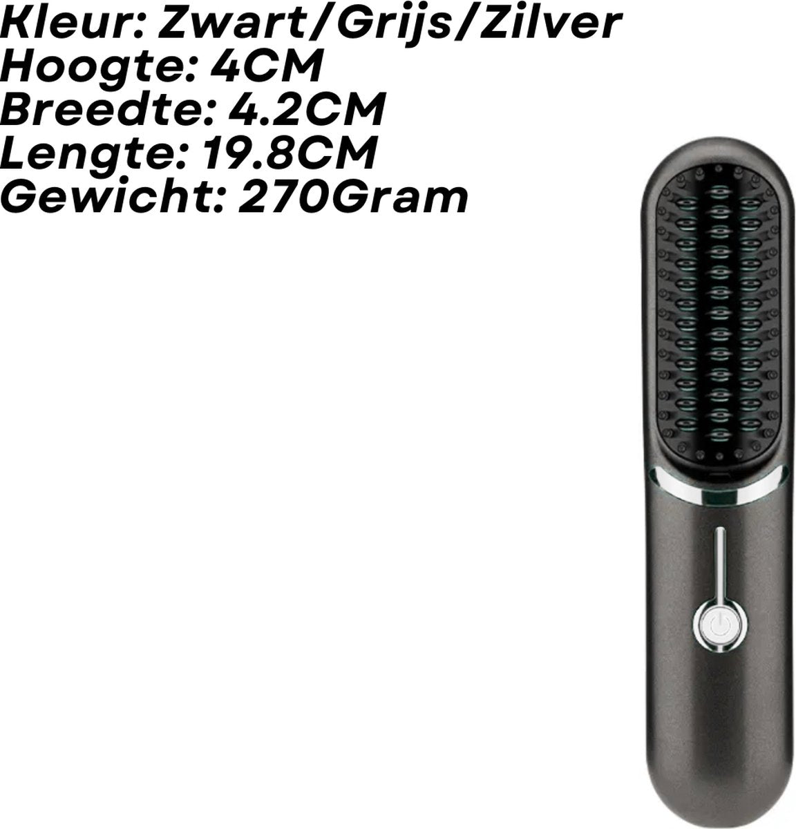 Cordless hair straightener - Hair straightener cordless - Cordless hair straightening brush - 2 in 1 - 4800mAh battery
