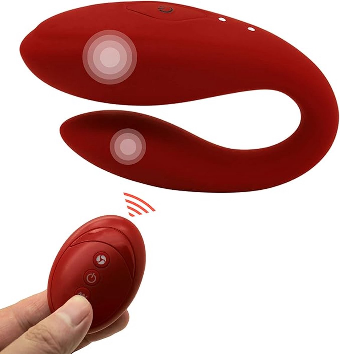G-spot vibrator met draadloze afstandsbediening, 3 snelheden en 10 verschillende standen, draagbaar, seksspeeltje voor koppels - ROOD