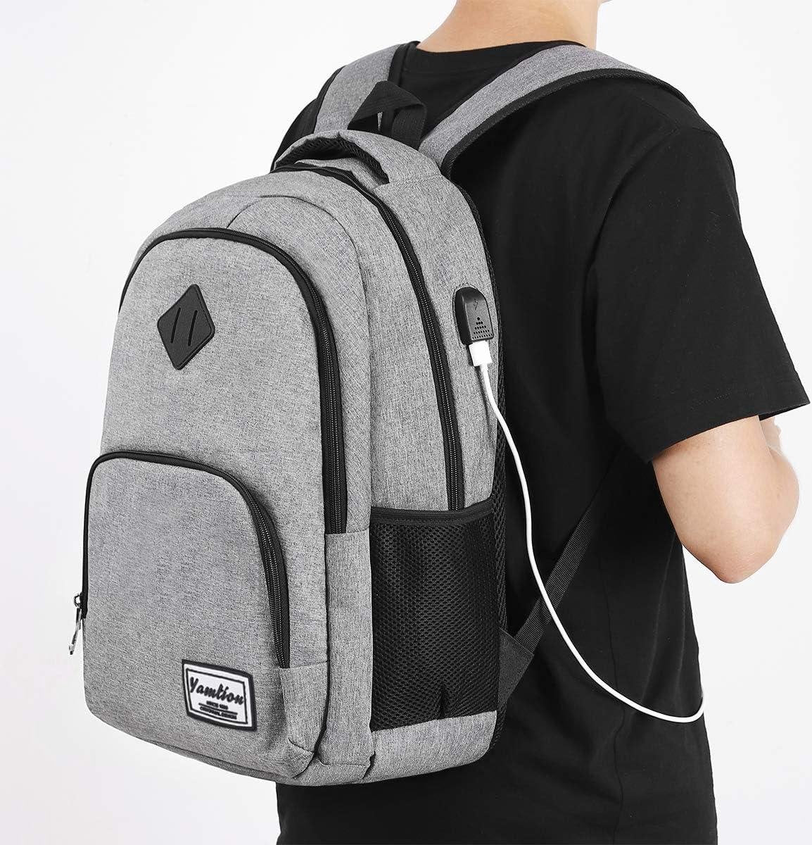 17.3 inch Laptop Rugzak voor Mannen en Vrouwen - Tiener Schooltas - Voor Middelbare School College Kantoor Werk Dagrugzak Reizen