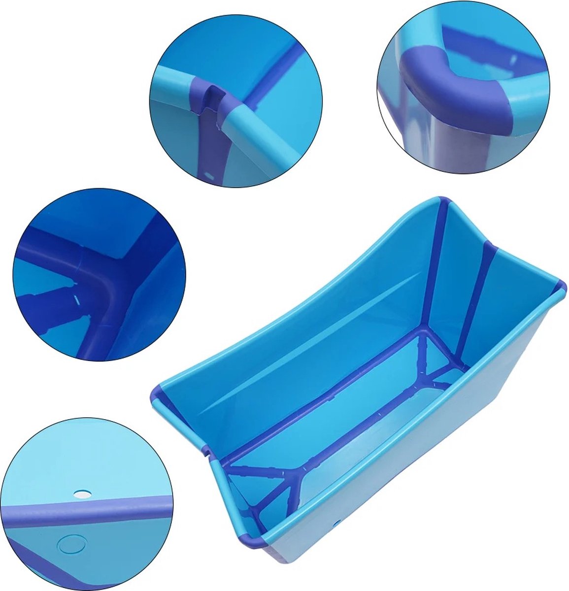 Opvouwbaar Bad - Zitbad voor Volwassenen - bath bucket - IJsbad - Ice Bath - Dompelbad - Kinderbadje - Reisbad - Opvouwbare Badkuip - inklapbaar bad - Ultieme Ontspanning voor Volwassenen en Kinderen!