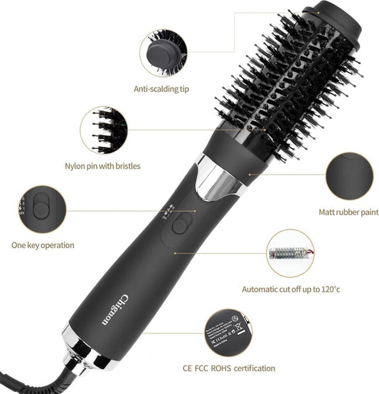 Airstyler - Warmteborstel - Haardroger - Stijltang - Haarborstel - Krultang - Zwart