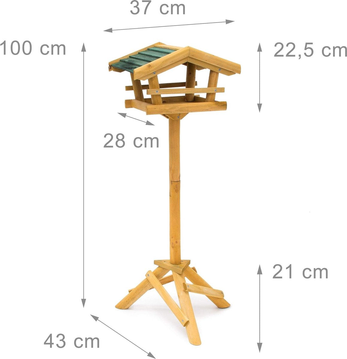 Birdhouse on Pole - Feeder House on Pole - Birdhouse on Stand - Standing Birdhouse - Perfect for Spring