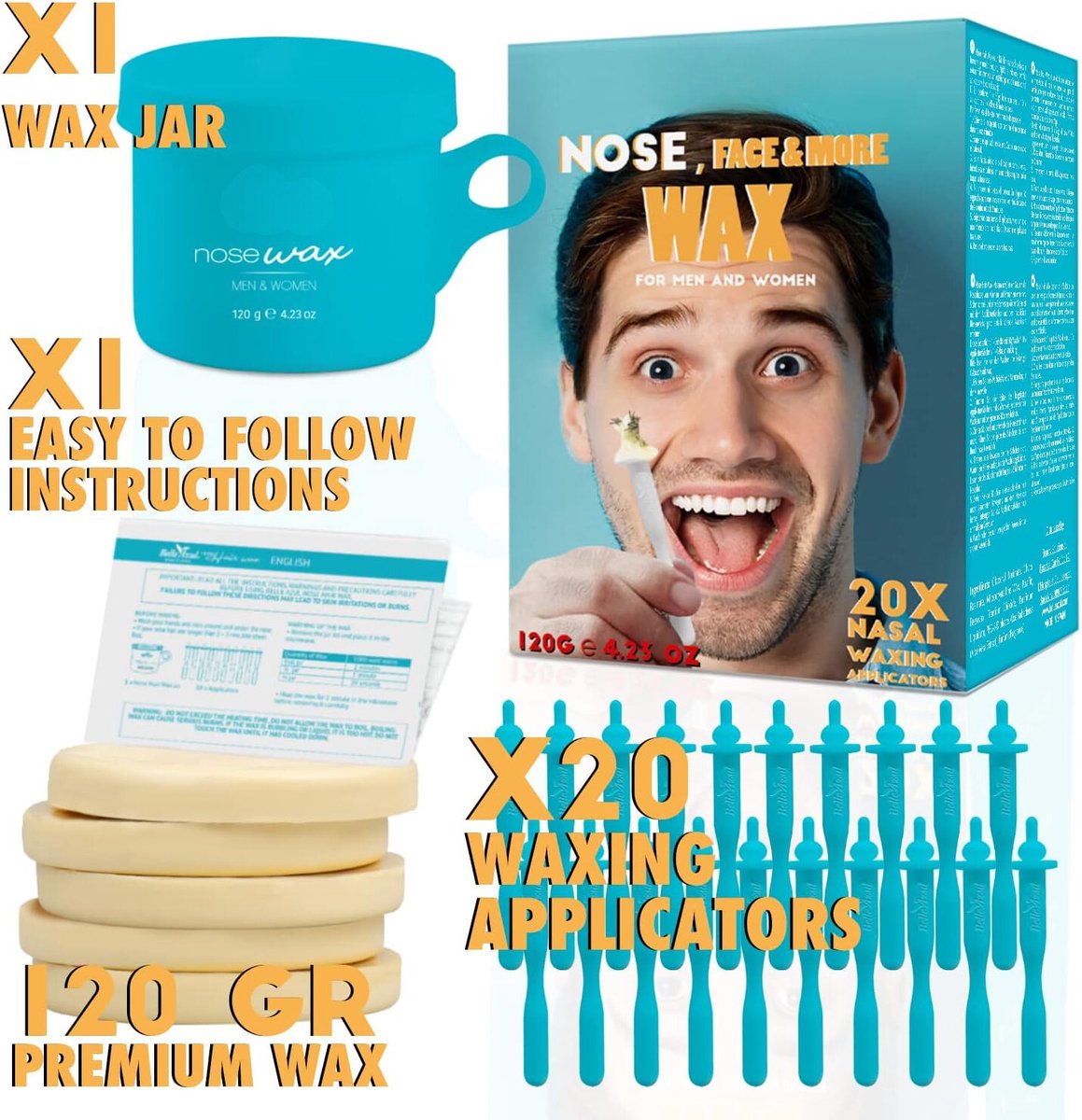 Neuswax - Neus Wax - Neuswax Kit - Haarverwijderaar - Ontharingswax - Neushaarwax