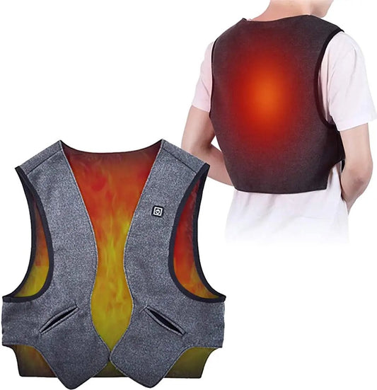 Men's XL Heated Vest for Autumn and Winter - Electric Jacket with Graphene Heat and USB Heating, Quality Quilted - Comfortable Warm Clothing for Outdoors