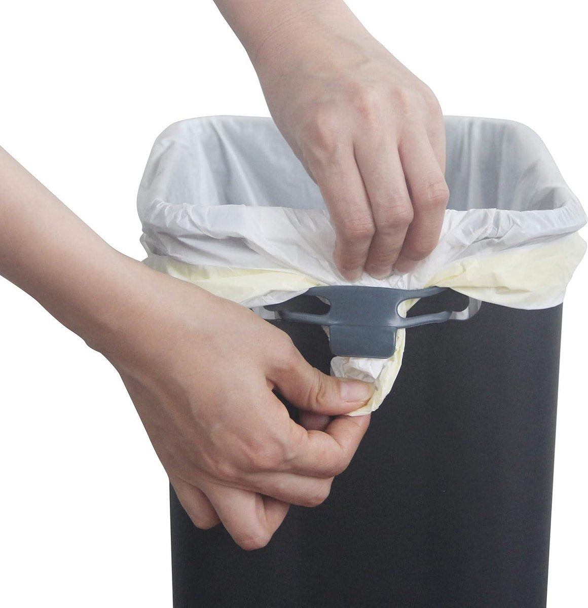 Prullenbak 10 l soft close pedaalemmer - rechthoekige emmer zwart L33 x B 17 x H 38 cm met pedaalbediening