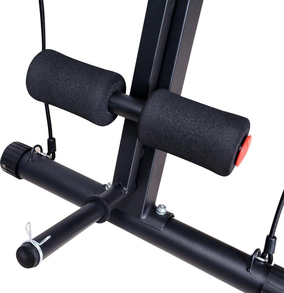 Fitnessbank - Fitnessbank verstelbaar - Halterbank - Buikspierbank - Beentrainer - Fitness - 153 x 53 x 102 cm