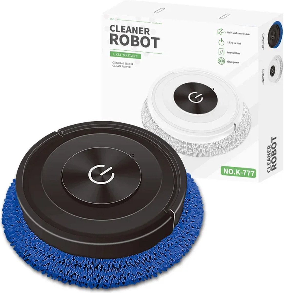 2024 New Quiet 2-in-1 Vacuum Cleaner and Mop Robot - Cordless Smart Cleaning Machine for Dry and Wet Use | Robot Vacuum | Mop and Vacuum