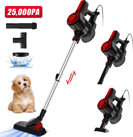 Elekiatech Steelstofzuiger - 25000Pa - 5m Snoer - 600W - 4-in-1 HEPA Filter - 1.3L Capaciteit