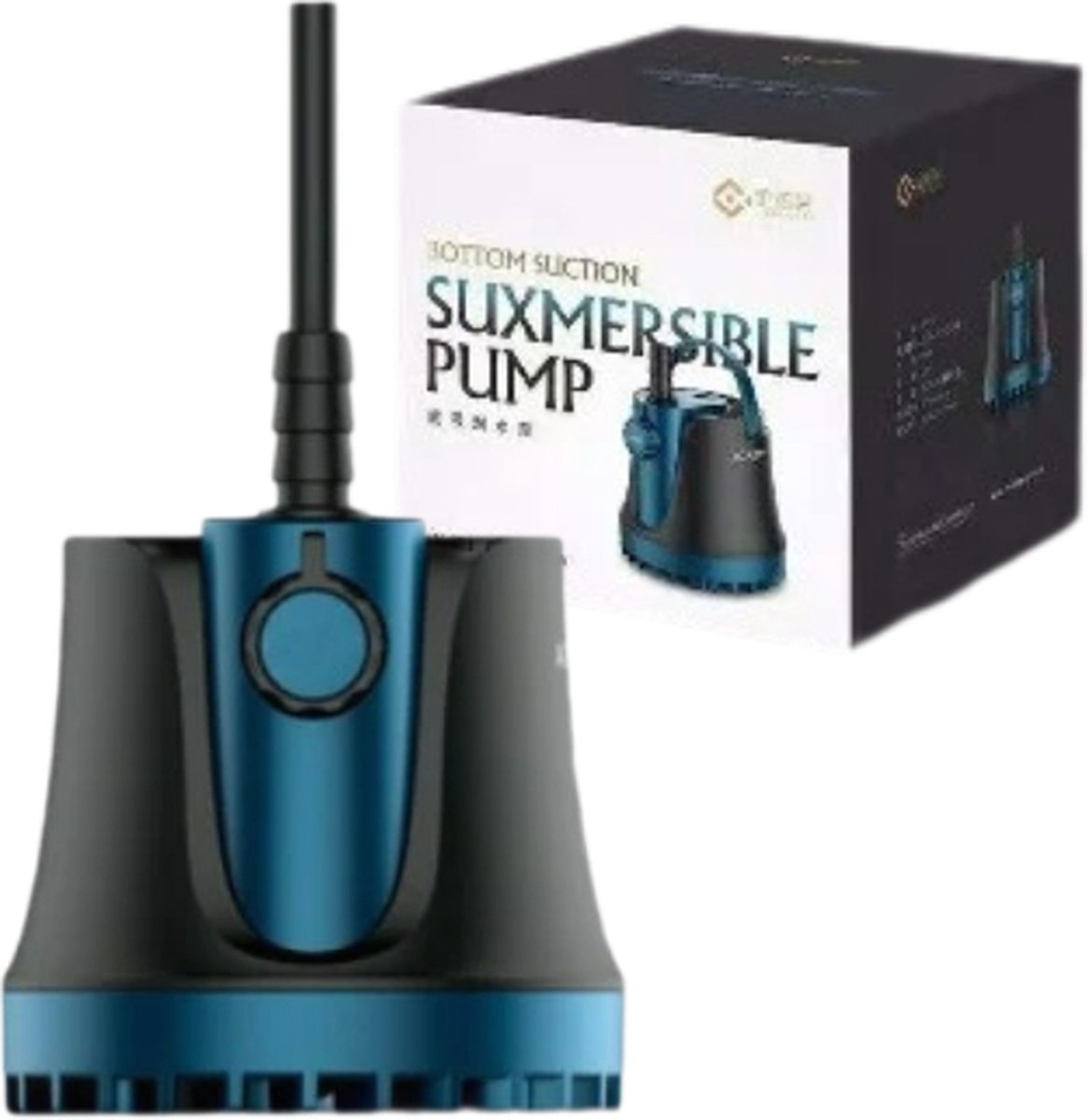 Dompelpomp Vuil Water - 2500 l/u - Vlakzuigpomp - Dweilpomp - Vlakzuiger - Blauw/Zwart