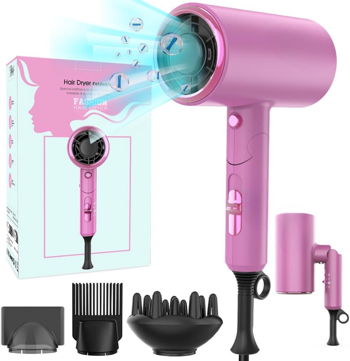 Föhn - Föhn met diffuser - Haardroger - Föhn met diffuser voor krullen - Föhn voor krullen - Föhn met diffuser voor krullen