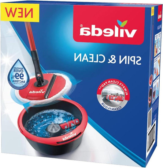 Spin & Clean Mopset - Compacte Emmer - Vileda mop- en emmerset