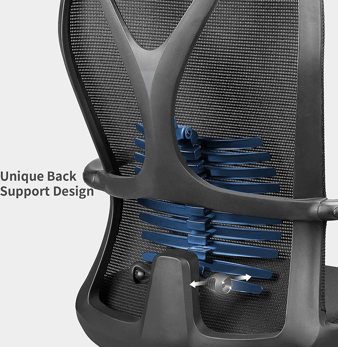 Mfavour ® Ergonomic Office Chair with Footrest, Office Chair, Ergonomic Desk Chair with Adjustable Lumbar Support, Armrest and 170° Reclining Backrest - up to 150 kg – Black