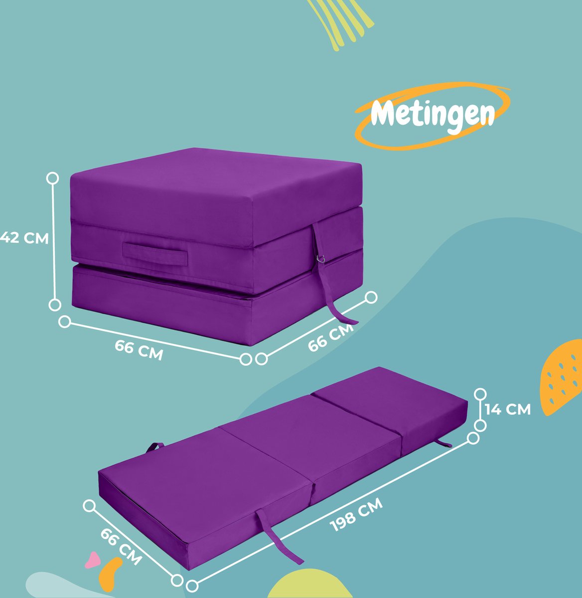 Foldable Mattress - Adult Folding Mattress - Sofa Bed - Foldable Guest Mattress - guest mattresses - guest mattress - Foldable Single Guest Bed
