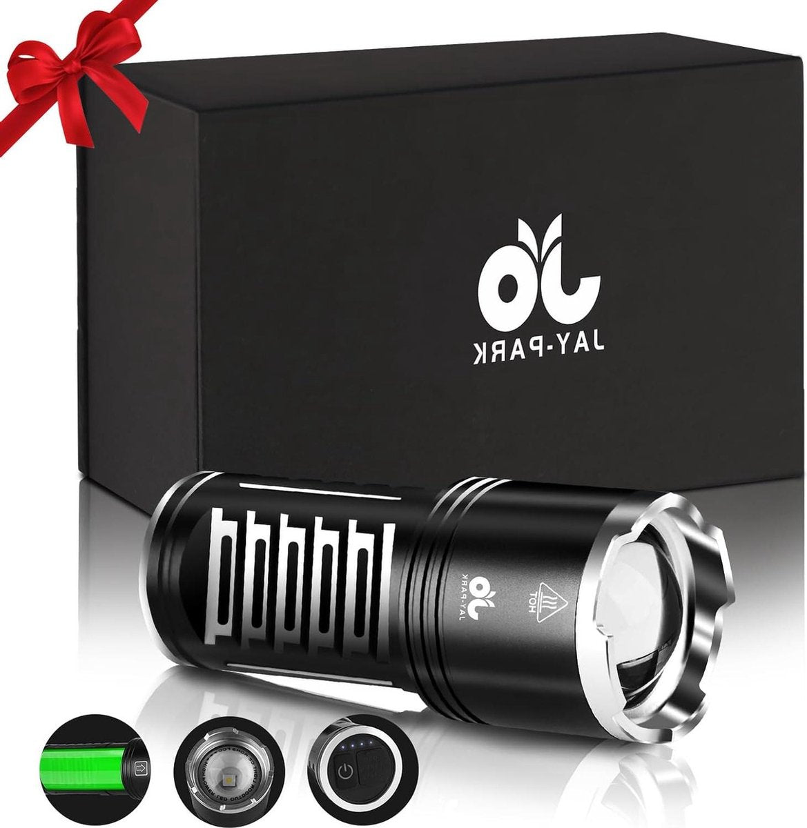 200000 Lumen Oplaadbare LED Zaklamp - Super Helder - Tactische Zaklamp - 3 Verlichtingsmodi - 10800 mAh Oplaadbare Batterij