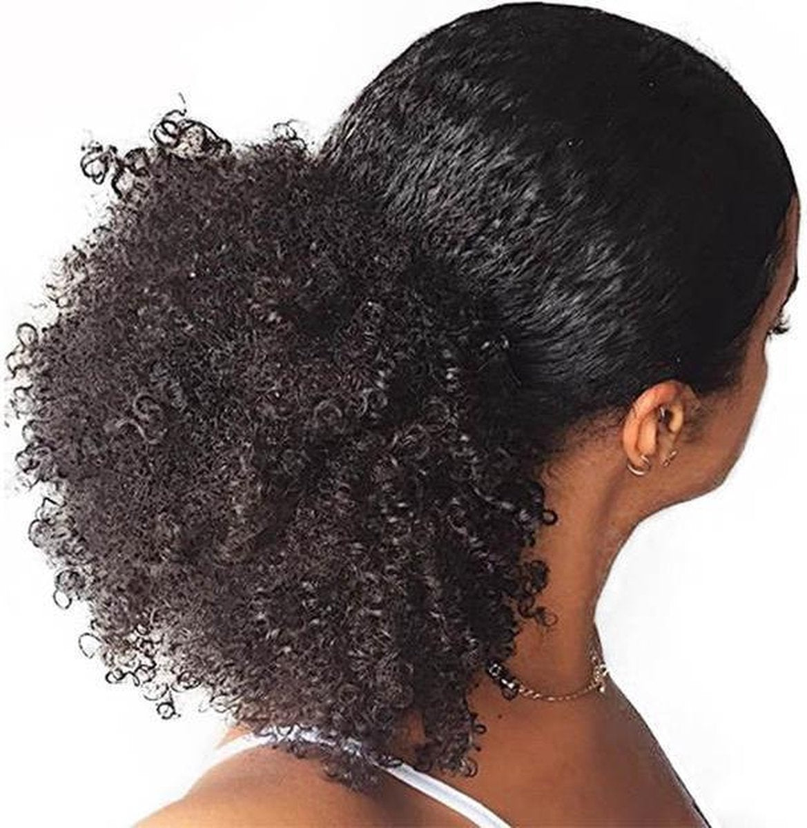 Paardenstaart Afro Kinky Krullend - 14 inch