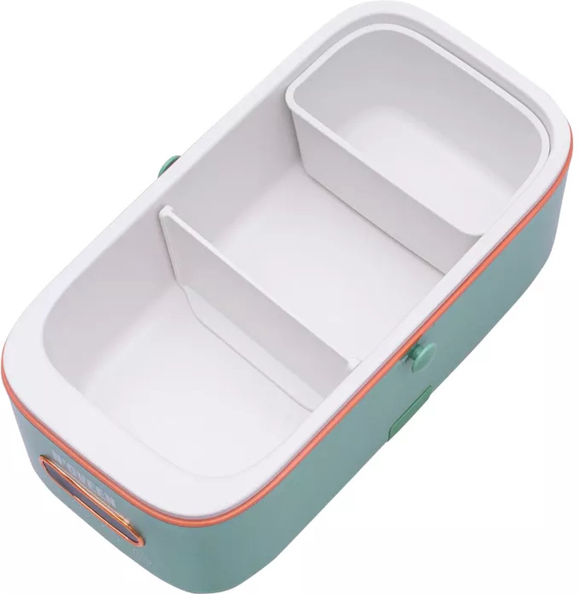 NOVEEN - MLB911 X-LINE Multi Lunch Box - Elektrische Maaltijdverwarmer met Keramische Coating, Digitaal Display en Accessoires - Compact en Stijlvol Ontwerp voor Kantoor en Onderweg - Groen
