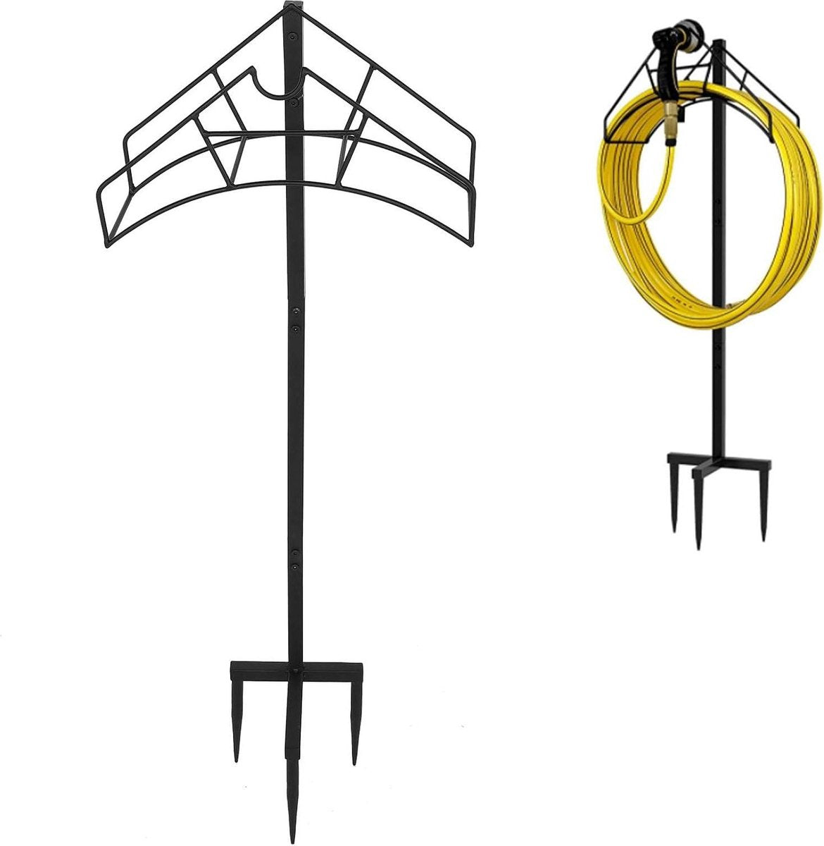 Verticale tuinslanghouder - 39 x 1095 x 17 cm - draagvermogen 50 kg - gereedschapshouder. Tuinslanghaspel
