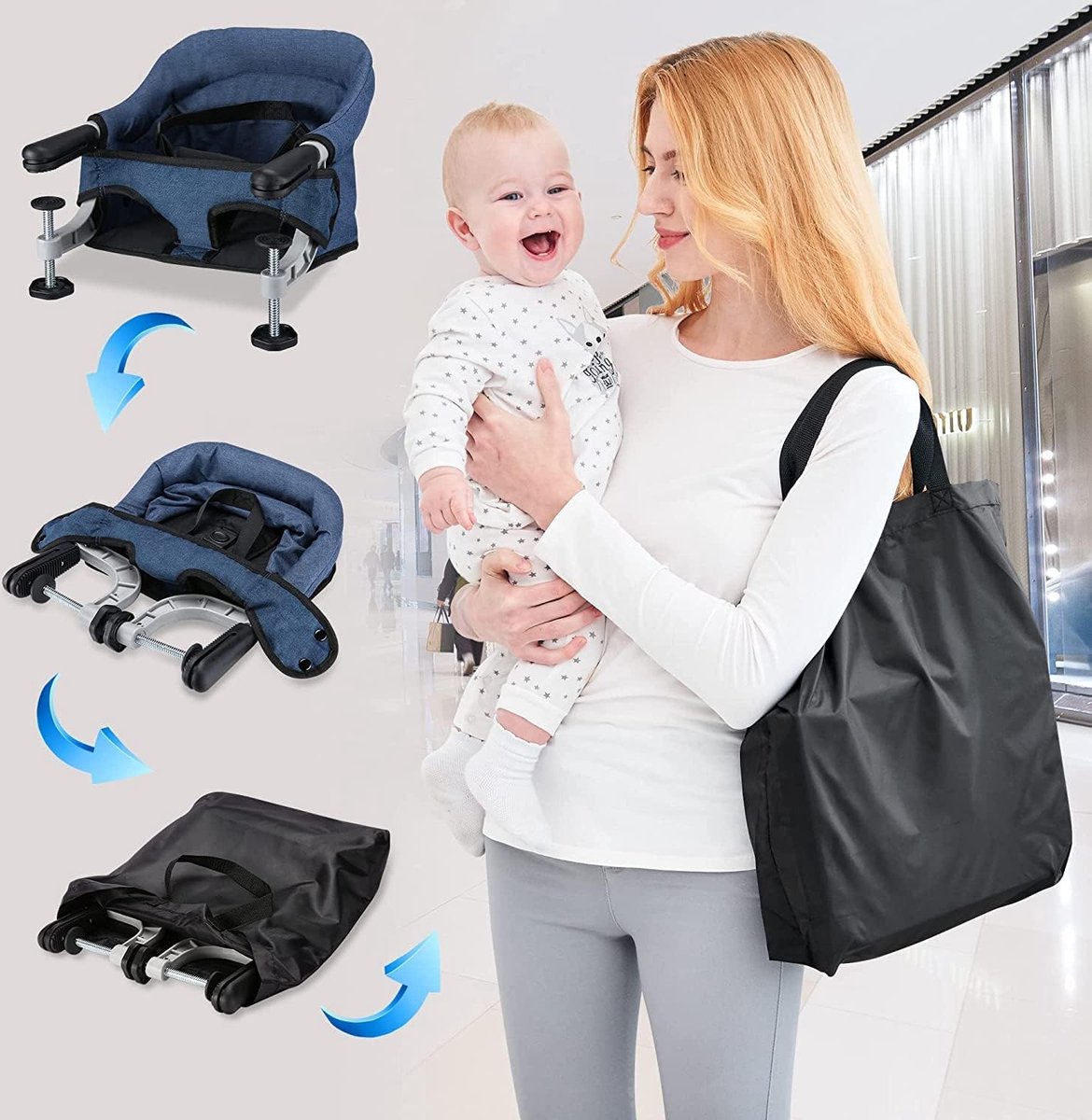 Babystoel voor aan Tafel - Babystoel Tafel - Babystoel - Baby Eetstoel - Baby Stoeltje Zitten voor Thuis - Baby Stoel voor Eten - Baby Stoel voor aan Tafel - Baby Stoel voor Thuis - Kinderstoel - Kinderzetel