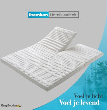Splittopper matras Nasa Traagschuim 180x200 10cm