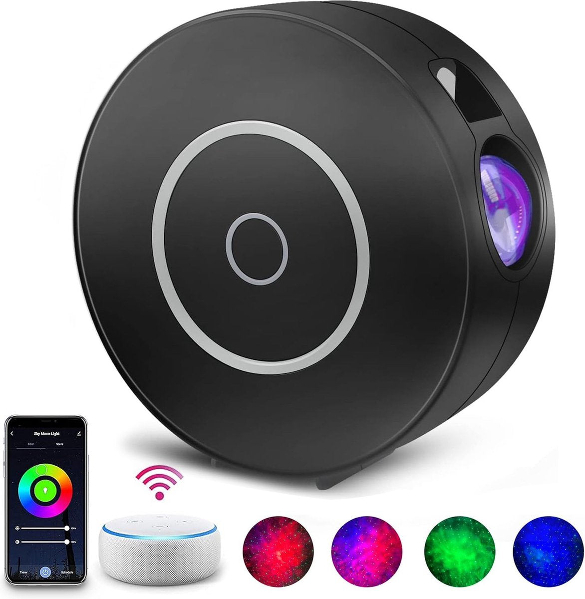 Sterrenhemel projector - Sterrenhemel - Plafond Projector - Sterrenlamp met APP & spraakbesturing - Ruimte Hemel projector - Galaxy Sky Stars - Verlichting - Ontspanning - TikTok bekende projector - Nachtlampje Kinderen - Slaaptrainer - Night Light