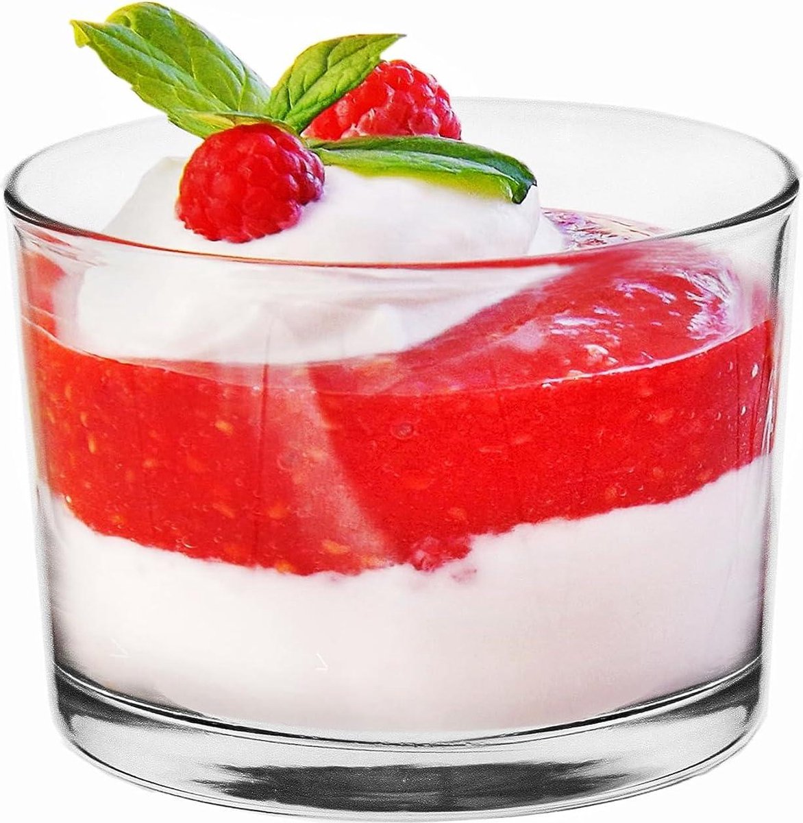 Dessertschalen - Glazen Schaal IJsschalen - Glazen Kom Set van 6 stuks - Saladeschalen Snackschalen - Kleine Glazen Kommetjes voor Dessert IJs Salade 6x150 ml Schalen & Presenteerbladen