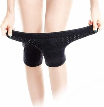 1 paar kniebeschermers voor dansen - Dikke spons zwart - Dames