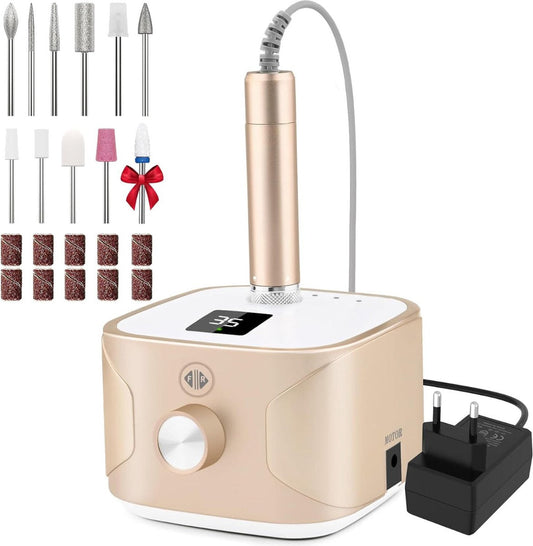 Nail drill - Nail drill set - Electric nail drill - Electric nail file - Nail drill for manicure pedicure - Manicure set - Pedicure set - Nail drill machine - Electric nail file for gel nails - Electric nail drill