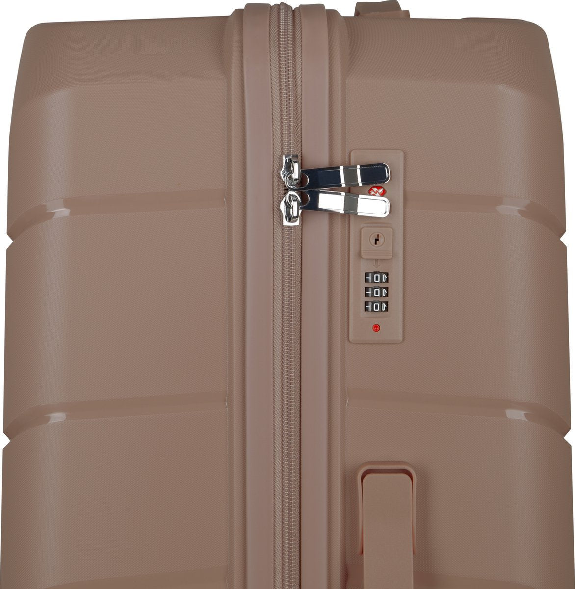 Traveller Set 2xL Reiskoffers 28' - 93L - Lichtgewicht Harde Koffers - Lichtbruin - Met Ingebouwd TSA Slot - Perfect voor Lange Vakanties