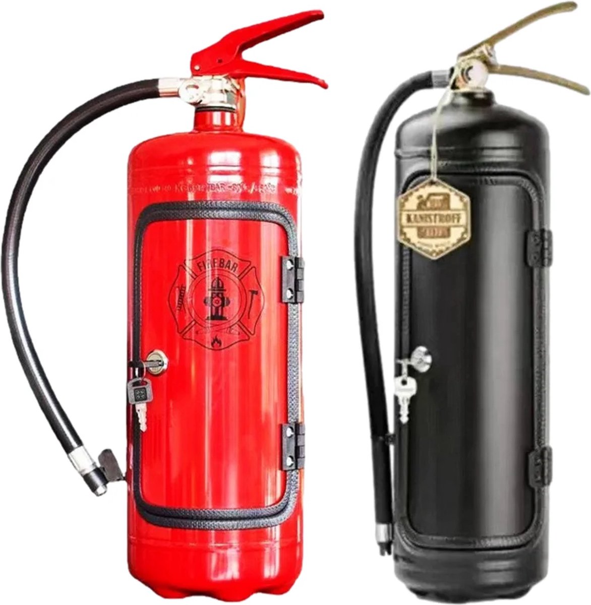 Unique Fire Extinguisher Design Storage Box - Perfect for Liquor Bottles - Drink Bottle Holder Decoration