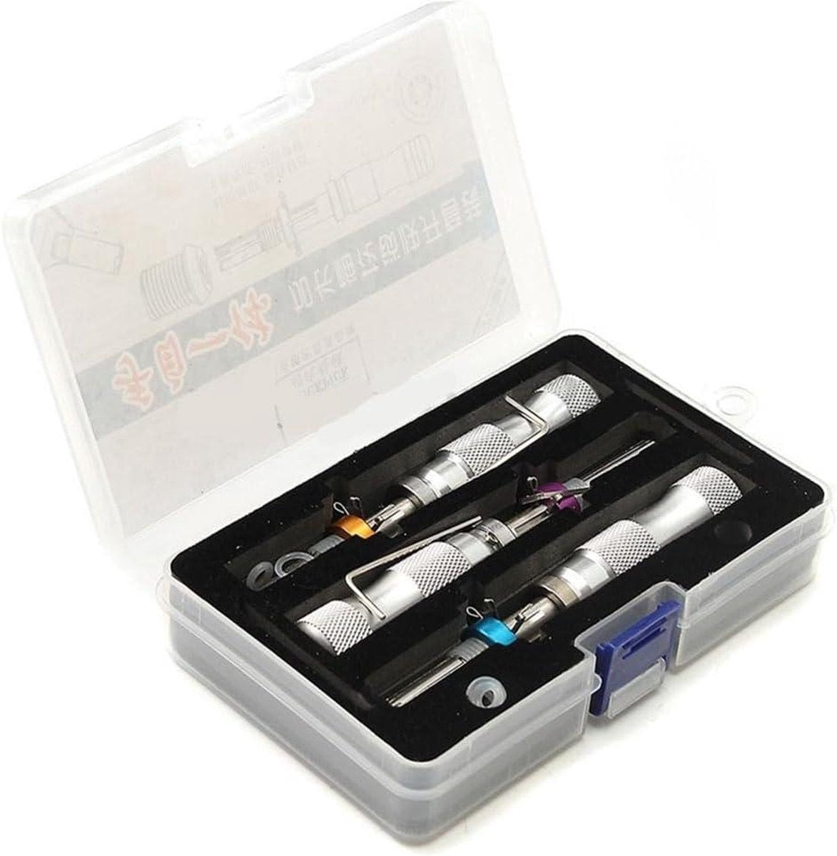 Lockpick set Buisvormige Slotopener Set 7 Pinnen Verstelbaar Buisvormig Slotopener Gereedschap 7.00MM 7.5MM 7.8MM Lockpick set