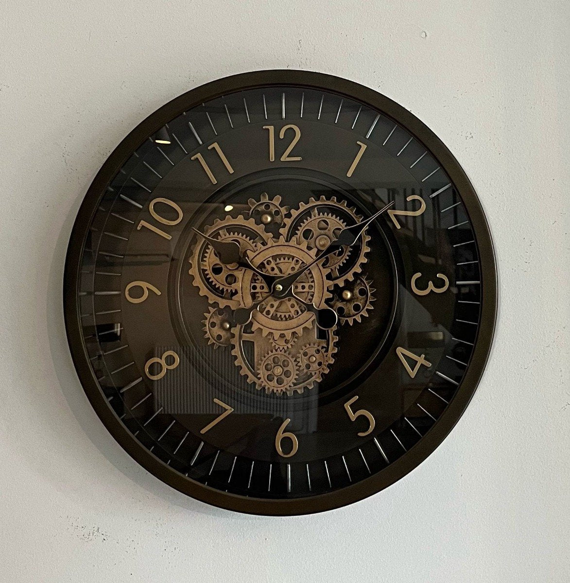 Industriële wandklok - wandklok coffee - muurklok - Ø46 cm