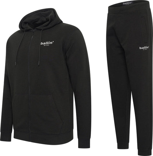 Men's Sports Set with Ballin Est. 2013 Small Logo Tracksuit Print - Black - Size XL