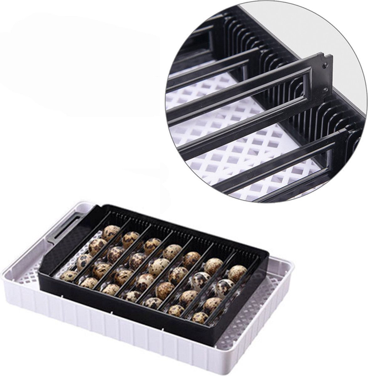 Complete hatching package - 12-egg incubator - including chick starter kit - feeder - hygrometer - Comfort heat plate 25 x 25 cm - chick feed 500 gr