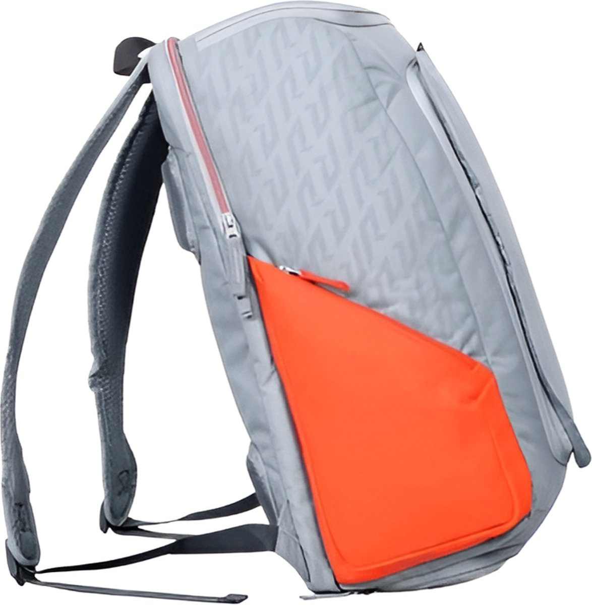 E-Shop4u - Tennistas - Tennis Schoudertas - 2 Rackets + Schoenen + Accessoires - Polyester - Grijs/Oranje - Outdoor Fitness Badminton Rugzak - Squash-Tennis-Badminton-Pickleball-Padel