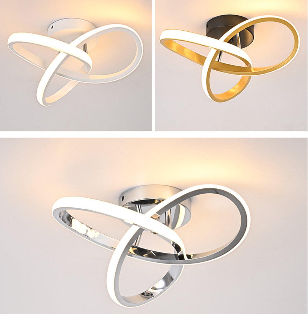 Plafondlamp Goud - Ganglamp - Moderne Lamp - Plafondverlichting Slaapkamer - Woondecoratie - Plafondlamp