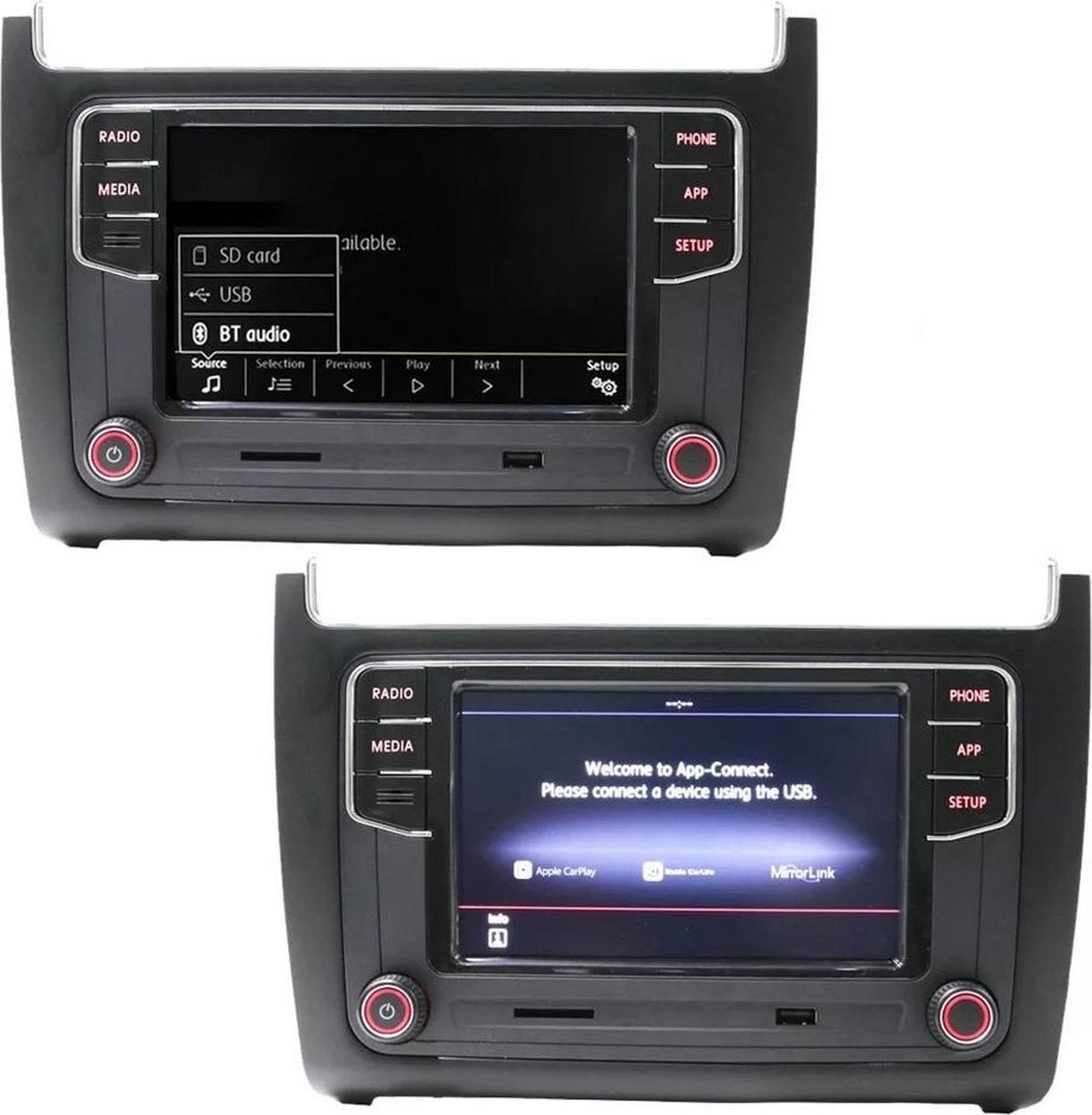 RCD360 Apple CarPlay autoradio voor Volkswagen Polo 6c 2014-2018