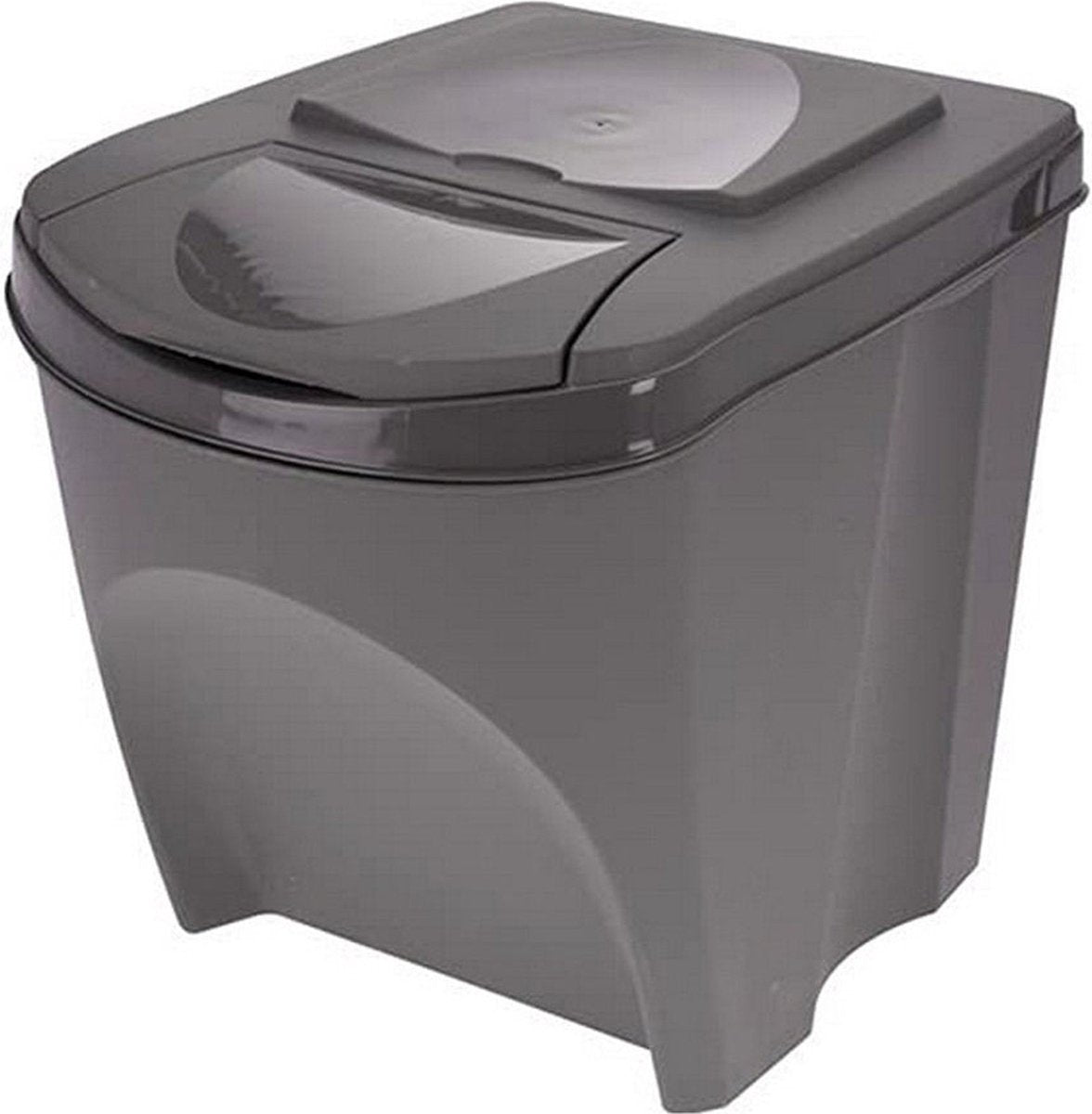 Afvalbak Sortibox Zwart (3 x 25 l)