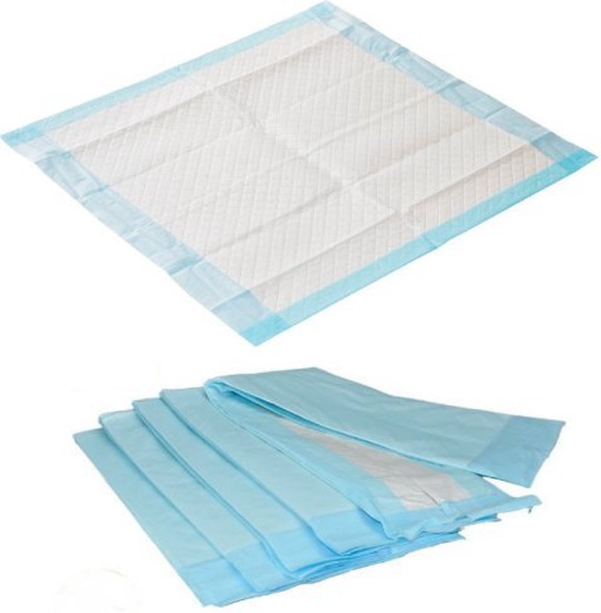 Incontinentie bedonderleggers - Wegwerp onderleggers - 60x90 cm - Matrasbeschermers - Matrasonderleggers - Absorberende wegwerponderlegger - 100 stuks