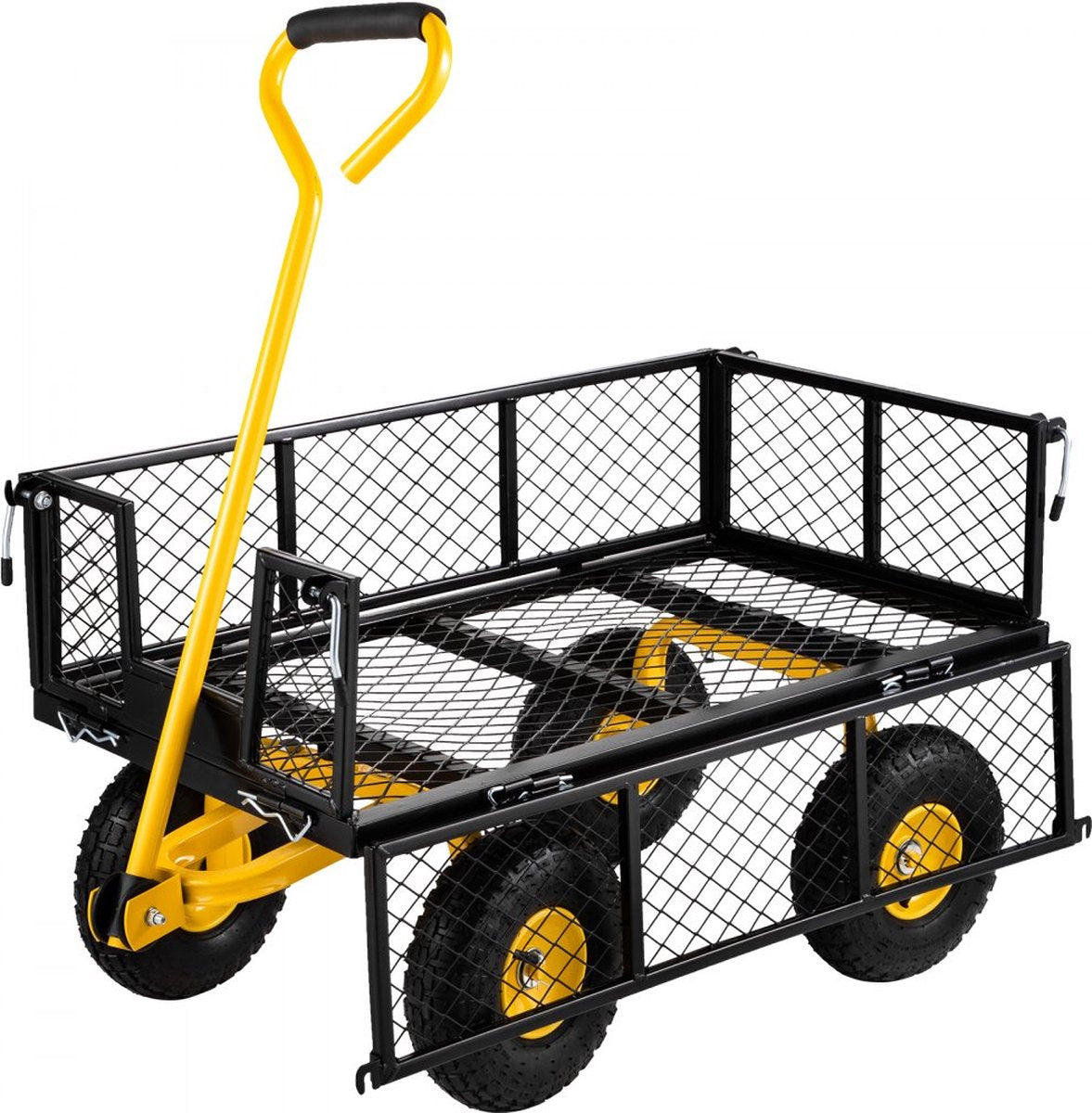 Opvouwbare Tuinwagen Transportwagen Strandkar Handkar 408kg Apparatuurwagen 96x51x22cm