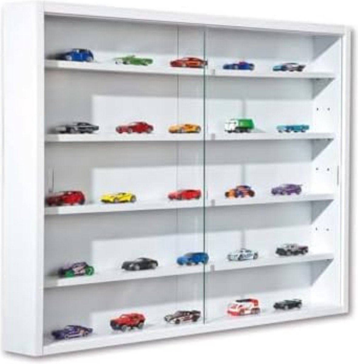 Vitrinekastje - Vitrine Box - Vitrinekastje Hangend - Wandvitrine - Wit